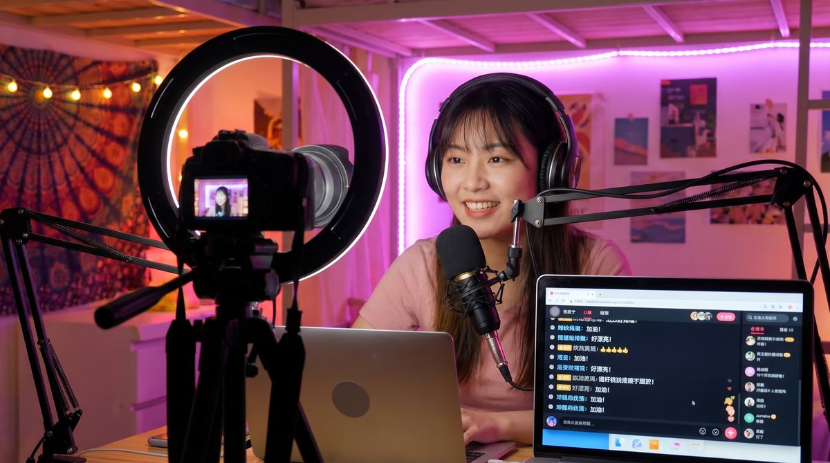 抖荫短视频传媒-传媒直播间弹幕互动